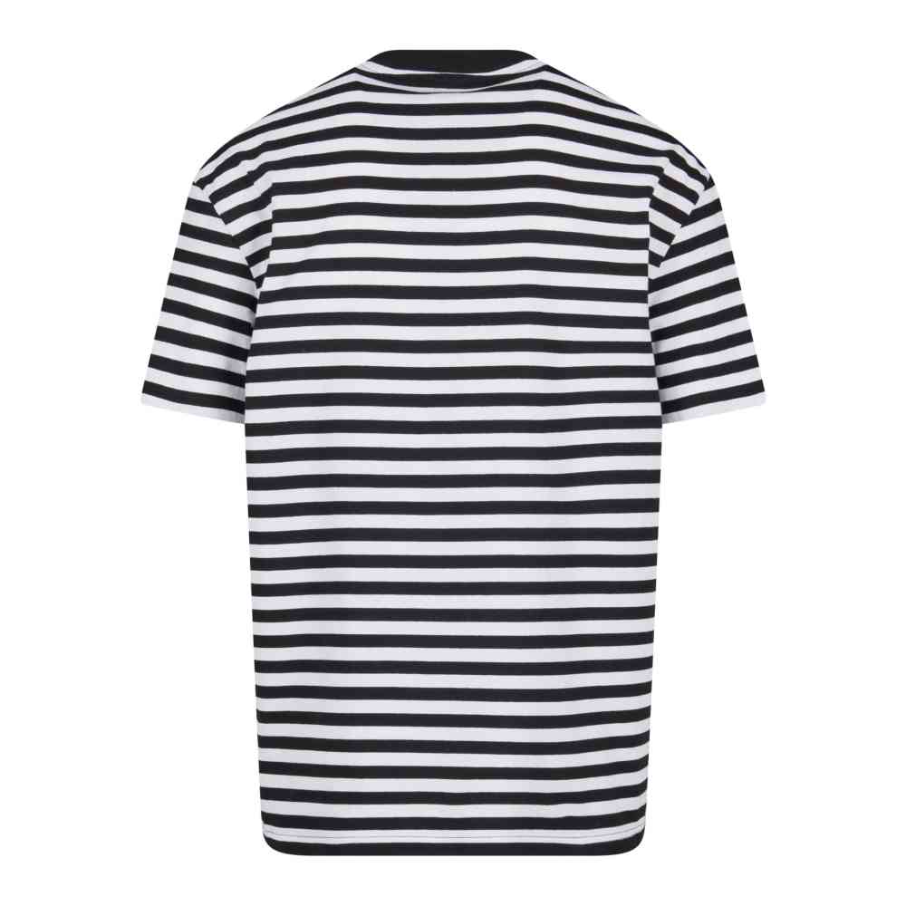 Urban Classics - Regular Stripe Herren T-Shirt - Weiß/Schwarz